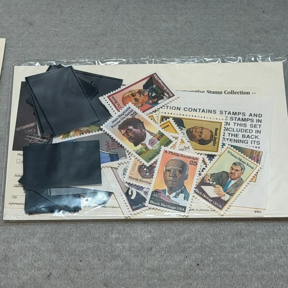 Vintage 1991 USPS I Have a Dream Stamp Collection Unused Black Heritage Stamps